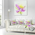 thumbnail image 3 of Designart Beautiful Purple Flower with Yellow - Flowers Throw Pillowwork - 18x18, 3 of 5