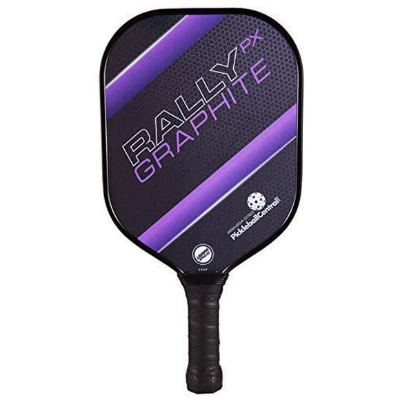 Rally Graphite Pickleball Paddle PX | Polymer Composite Honeycomb Core, Graphite Carbon Face | Lightweight | USAPA Approved | Purple