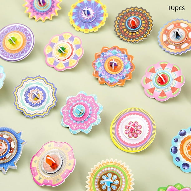10 piezas artesanales DIY rompecabezas 3D perfke juguetes Montessori para bebés giroscopio