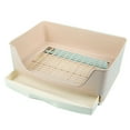 thumbnail image 7 of Walbest Rabbit Pet Litter Box Tray,Large Size Rabbit Litter Box with Removable Drawer for Small Animal Bunny Guinea Pig Corner Toilet House (Pink), 7 of 7
