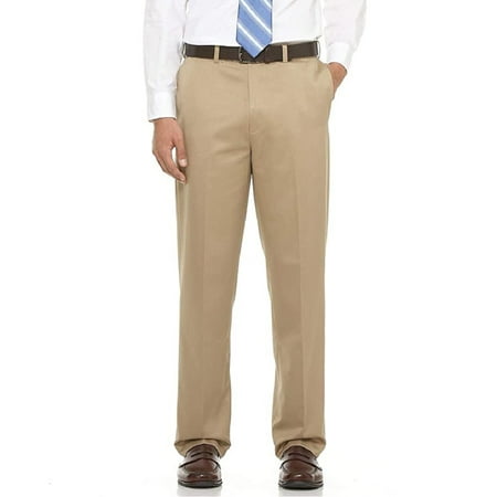 Perry Ellis Portfolio Men's Casual Stretch Dress Pant in Khaki, 36x29