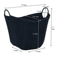 thumbnail image 2 of Household Essentials Paper Rope Basket with Handles, Natural Woven Woven Storage Basket, Great for Decoration or Organization, 2 of 7