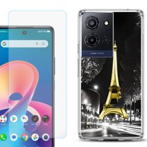 Phone Case for TCL K33 5G, with Screen Protector, by OneToughShield - Paris Night