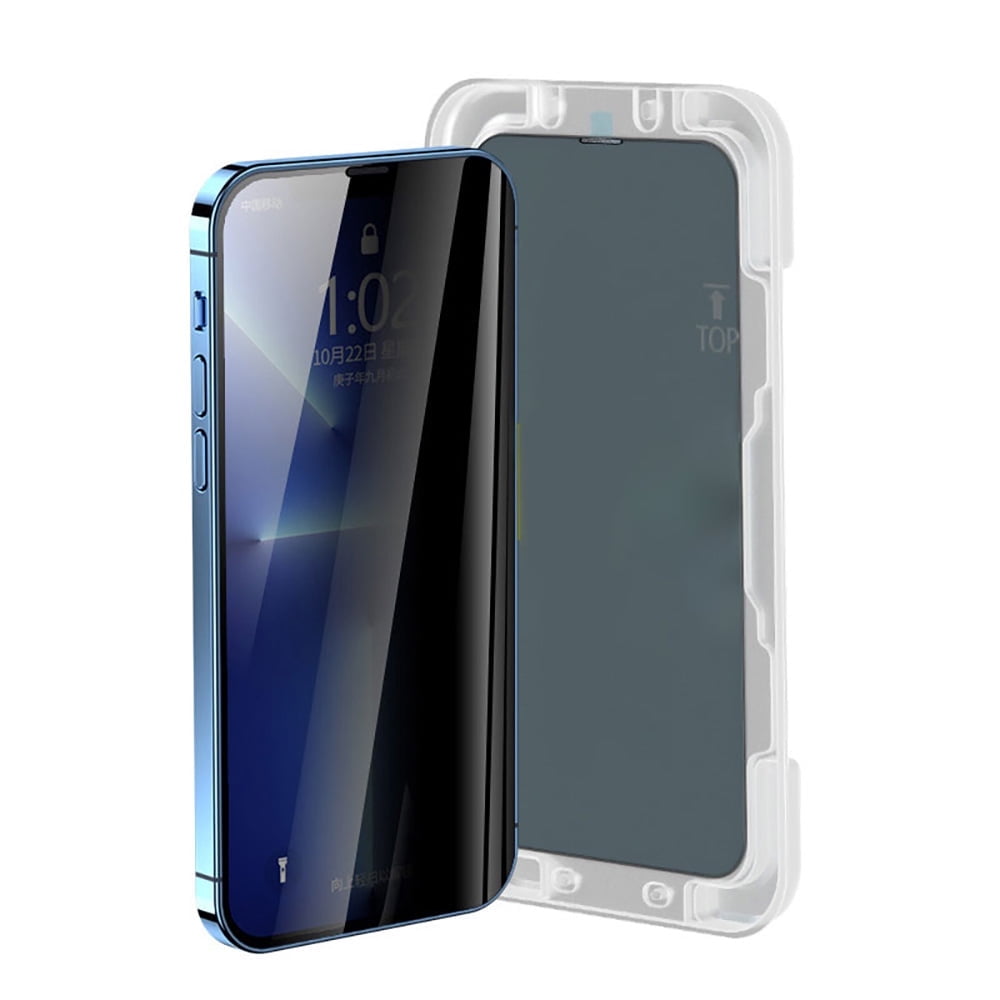 Privacy Screen Protector Compatible for iPhone 13/13 Pro/14/16e/17e– 9H Hardness, for Ultimate Clarity & Protection,Protector with Easy Install Tray