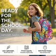 thumbnail image 2 of Tutolipy Leopard Print School Backpack Set 3 Pcs Backpack and Lunch Bag Set with Pencil Lightweight School Bag Bookbag Set with Insulated Lunch Box for Preschool Elementary, Pink, 2 of 7