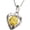 Yellow, variant on R.H Jewelry Womens Stainless Steel Heart Pendant Mother in Law Pink Crystal Pendant