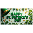 thumbnail image 2 of LUUFILx St Patricks Day Backdrop Banner Leprechaun Party Decor Lucky Charm Rainbow Background Holiday Decorations Balloons Props Celebration Gold Coins, 2 of 9