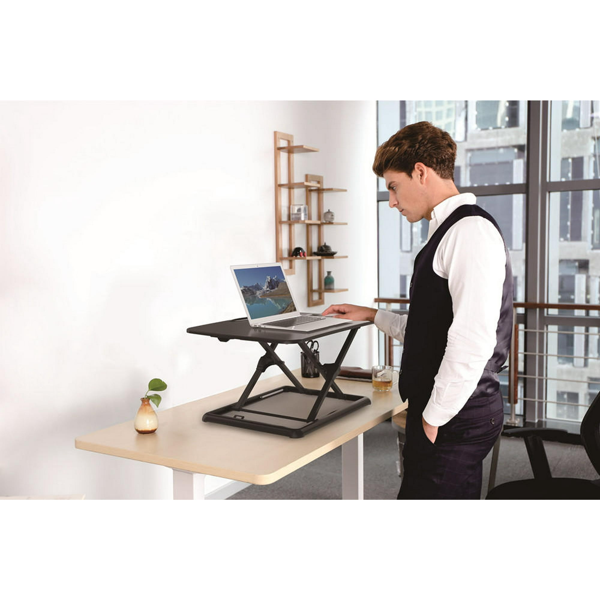 Primecables 26 Height Adjustable Standing Desk Ultra Slim Sit