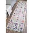 thumbnail image 2 of Soleil BR15B Native Grey Tribal Moroccan Light Gray Area Rug, 2'x8', 2 of 9