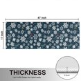 thumbnail image 5 of Kitchen Rugs Sets Of 2,Dark Blue Christmas Snowflake Pattern Anti Fatigue Kitchen Mat Rugs Non Slip Washable,Decorative Kitchen Floor Mats for Kitchen,Sink,Laundry,17"X47", 5 of 5