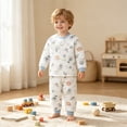 thumbnail image 6 of Toddler Girl 2T‑5T Fall Winter Long Sleeve Print Pajama Set Two Piece Top and Pants Indoor Night Sleepwear for Kids, 6 of 8