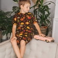 thumbnail image 4 of Balery Thanksgiving Turkey Conjunto de Pijama Infantil de Manga Corta con Estampado – Ropa de Dormir de Algodón Suave-Medium, 4 of 6