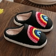 thumbnail image 4 of HCNTES Toddler Slippers Little Girl and Boy Home Slippers Plush Cute Non-Slip Warm Winter Shoes, Suitable for Indoor and Outdoor Kids Slippers(A01-Black,1.5), 4 of 5