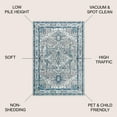 thumbnail image 3 of JONATHAN Y MODERN PERSIAN 5' Square Area Rug, Vintage Medallion - Blue/Light Gray, MDP106A-5SQ, 3 of 9