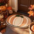 thumbnail image 4 of Trovenix Halloween Fall Thanksgiving Bath Mat Pumpkin Shaped Absorbent Non Slide Soft Doormat for Entryway Decor, 4 of 7