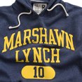thumbnail image 4 of Men's Roots of Fight Marshawn Lynch Navy Cal Bears Name & Number Tri-Blend Pullover Hoodie, 4 of 6