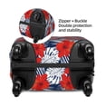 thumbnail image 2 of Disketp Leaves And Flowers Elastic Travel Luggage Cover Travel Suitcase Protective Cover For Trunk Case Apply To 18''-32'' Suitcase Cover-Small, 2 of 7