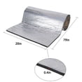 thumbnail image 2 of Car Heat Shield Insulation Mat Automotive Sound Deadener Deadening Mat Aluminum  Foam Dampening Material with Self Adhesive with Roller Car  Removal Tools, 2 of 6