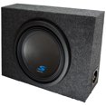thumbnail image 1 of Alpine Bundle Compatible with Universal Vehicles S-W12D4 Single 12" Loaded Sub Box Enclosure, 1 of 15