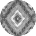 thumbnail image 1 of Ahgly Company Indoor Round Southwestern Gray Country Area Rugs, 4' Round, 1 of 1