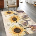 thumbnail image 3 of 3'x5' Area Rugs, Sunflower Indoor Outdoor Area Rug for Living Room Bedroom, Yellow Summer Botanical Farmhouse Flower Washable Bathroom Rugs Kitchen Floor Carpet Mats Home Decor Aesthetic, 3 of 8