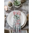 thumbnail image 3 of Cloth Napkins Set of 4 - 20x20 Inches, Pink Teal Forest Washable Reusable Table Napkins, Modern Oil Painting Art Soft & Absortbent Dining Napkin for Party Wedding Hotel Restaurant, 3 of 8