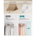 thumbnail image 4 of Velvet Hangers Clothes Hangers with Shoulder Notches Pants Bar Ink UCRFB, 4 of 7