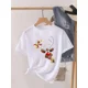 thumbnail image 3 of Camiseta con estampado de ciervo de dibujos animados para mujer, Top de vacaciones de Navidad, camisa de Año Nuevo para mujer, ropa, camiseta gráfica, 3 of 5