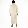 thumbnail image 2 of Men's Turkish Cotton Terry Ultra-Soft and Absorbent Long Bathrobe, Cream, 2 of 6