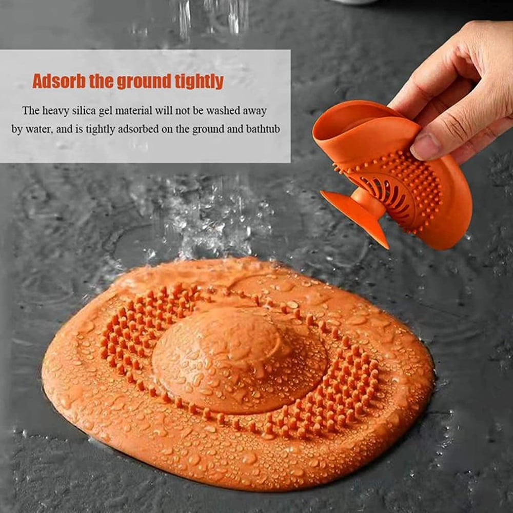 Tukinala Drain Hair Catcher Durable Silicone Hair Stopper Shower Drain