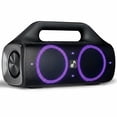thumbnail image 1 of Parlante portátil EWTTO EW-P406BA, Bluetooth 5.3, 80W, batería 10000mAh hasta 18h, IPX67 a prueba de agua, luces LED RGB, DSP, entrada USB/AUX – Ideal para fiestas, camping o exteriores, 1 of 7