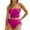 Hot Pink, variant on Uaswgudfs Women's Strapless One-Piece Swimsuit with High-Waisted Bottom for a Sleek and Sophisticated Beach Look Black L