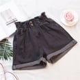 thumbnail image 3 of Fashion Denim Shorts High Waist Wide Leg Shorts, 3 of 3