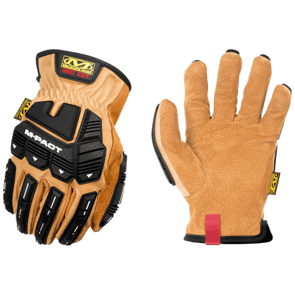 Mechanix Wear M-Pact Leather Driver Cut Resistant Gloves - Men's, Tan, Small, LD