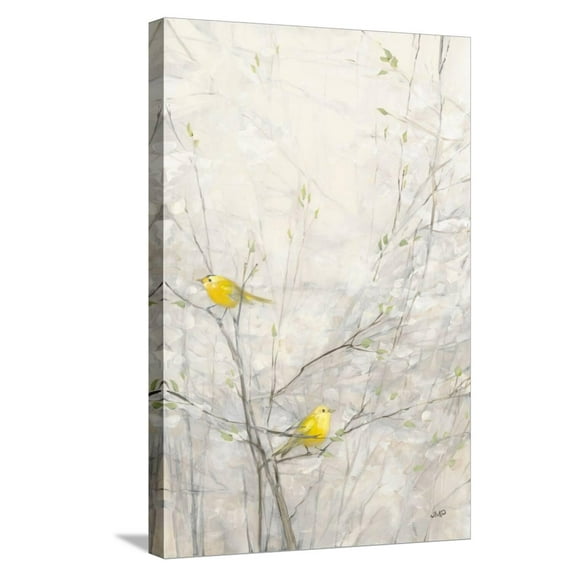 Art.com Birds in Trees II Stretched Canvas Print Wall Art by Julia Purinton, 16" x 24"
