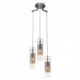 thumbnail image 1 of Access Lighting 50526-BS-CLM Spartan 3 Light Pendant - Brushed Steel, 1 of 1