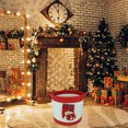 thumbnail image 4 of Red Christmas Storage Basket Round Rope Handmade Portable Foldable Dirty Clothes Hamper For Home Organization Size B, 4 of 5