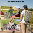 thumbnail image 4 of Travel Cooler Bag - Pioneer Flower Camping Beer Cooler Backpack with Bottle Opener- Waterproof Insulated Picnic Backpacks - Cooler Bag for Beach, 4 of 6