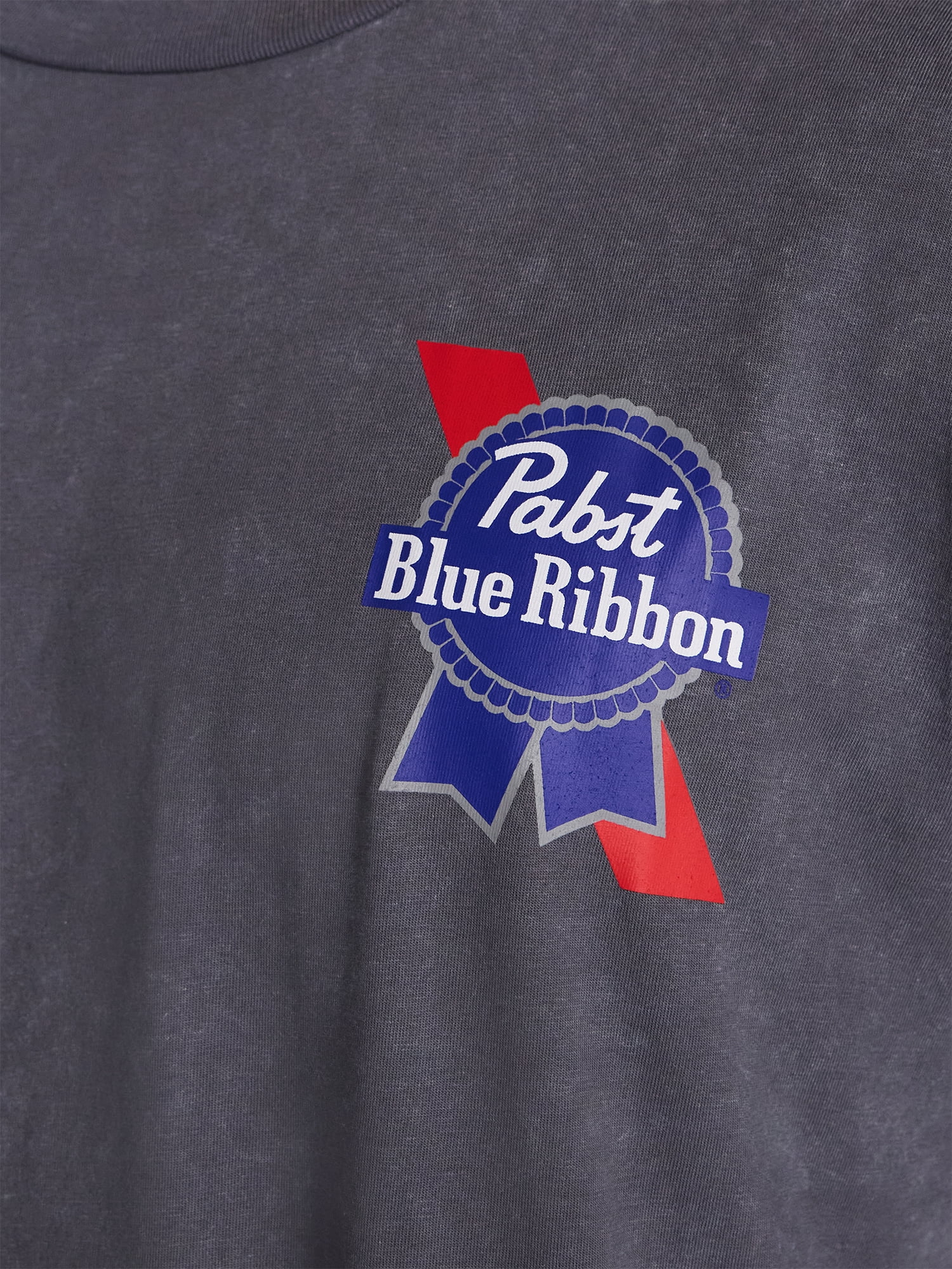 Pabst Blue Ribbon Ghost Men's Halloween Front and Back Graphic Tee, Sizes XS-5XL