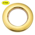 thumbnail image 1 of Unique Bargains Curtain Grommets Plastic 1.5 Inch Inner Dia Drapery Eyelet Rings for Window Curtain Rods Gold Tone 6 Pcs, 1 of 1