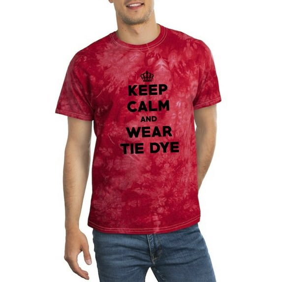 Keep Calm And Wear Tie Dye Tie Dye Crystal Men -Smartprints Designs, Male Medium
