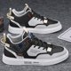 thumbnail image 4 of Zapatillas de deporte informales para hombre, zapatos planos de cuero transpirable a la moda, zapatos de plataforma para estudiantes jóvenes, zapatos altos cómodos, zapatos de tenis para hombre, 4 of 4