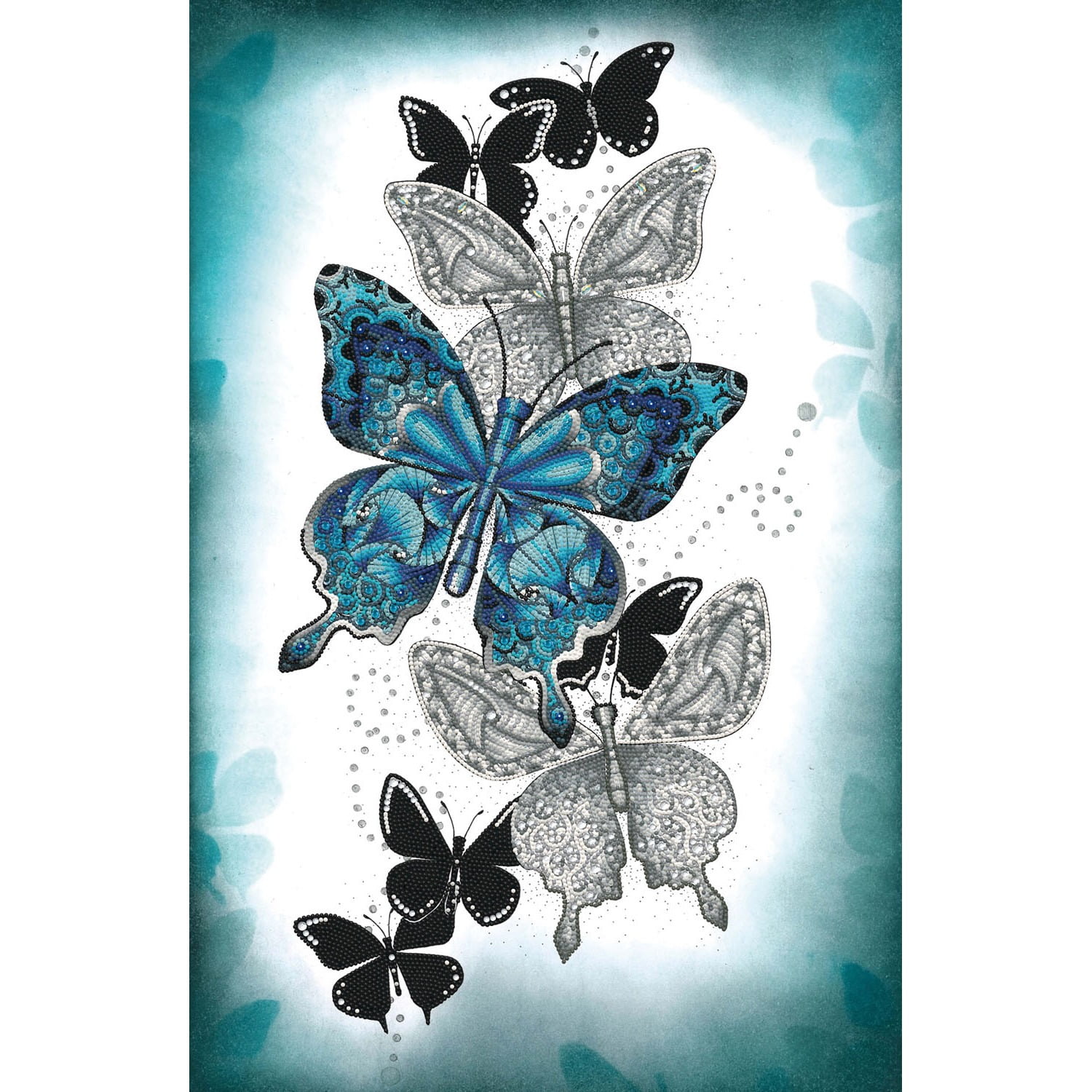 Diamond Dotz Butterfly Trail Nature Diamond Painting Kits for Adults - Diamond Art Kits a Relaxing Creative Craft Kit with Dotz Gems 28.4"X18.5"