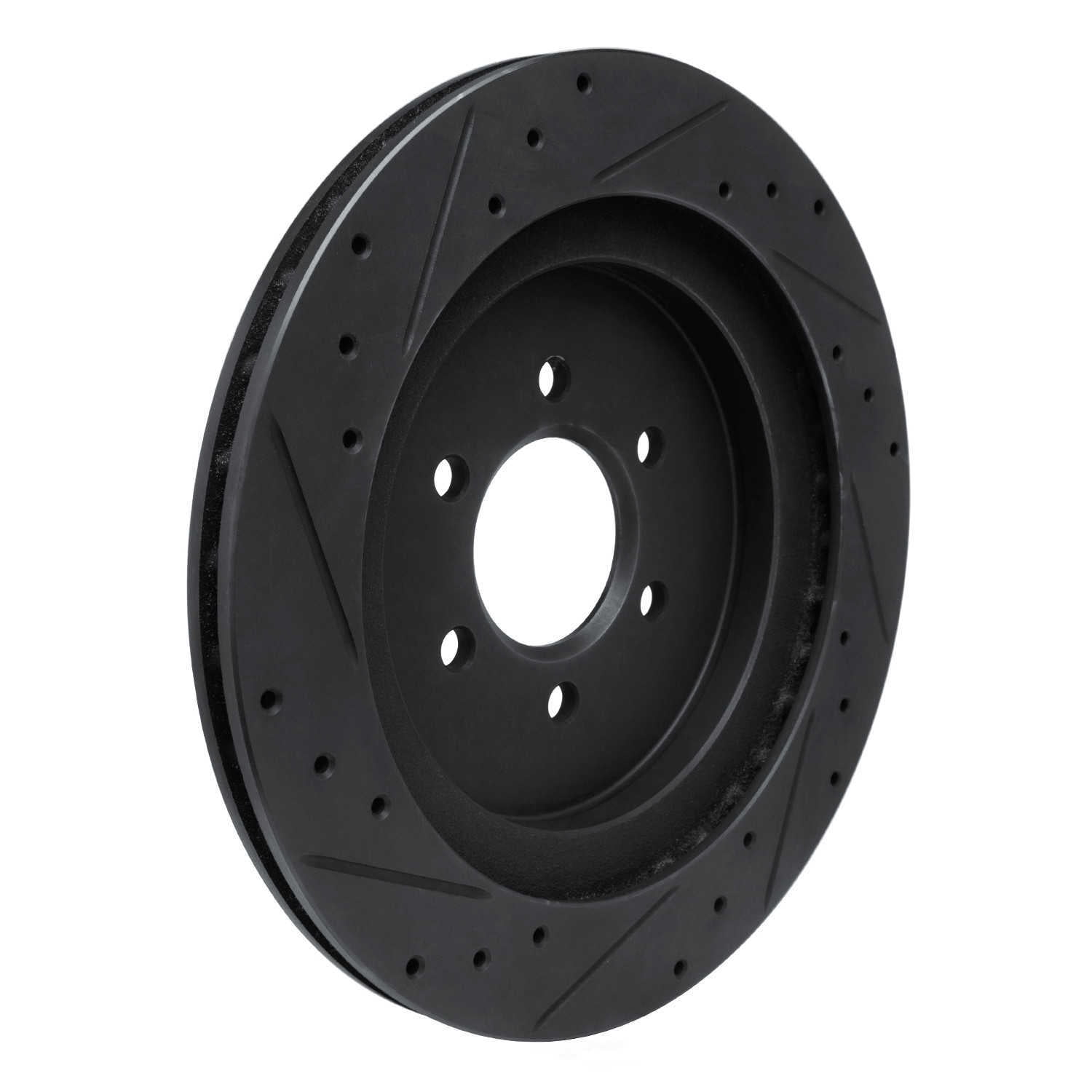 Dynamic Friction Company 633-40014R DFC Brake Rotor - Drilled And Slotted - Black