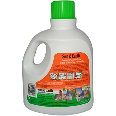 UPC 098673100028 product image for Sun and Earth Natural Laundry Detergent - Light Citrus - Case of 4 - 100 oz | upcitemdb.com