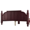 thumbnail image 5 of Bed Frame Queen Size with Headboard, Vintage Queen Bed Frame, Wooden Platform Queen Bed, 5 of 17