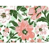 Pack of 1, Fresh Mint Floral 24" x 417' Gift Wrap Counter Roll For Feminine, Birthday, Mother's Day