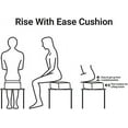 thumbnail image 4 of Comfort Finds Rise With Ease Seat Cushion - Thick Firm Chair Cushion Booster - Extra Thick Foam Pad For Home, Patio, Office And Car Seats - Extra Supportive Lift - 14 X 14 X 5 (Sherpa Cream) …, 4 of 5