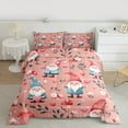 thumbnail image 2 of Castle Fairy Kids Kawaii Gnome 2pcs Bedding Comforter Set,Flower Mushroom Twin Comforter Sets,Love Heart Print Breathable Bedding Set,Lightweight Room Decor, 2 of 8