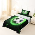 thumbnail image 5 of Erosebridal Football Twin Sheet Sets For Soccer Gamer,Ball Sport Games Kids Bedding For Boys 3pcs, 5 of 6